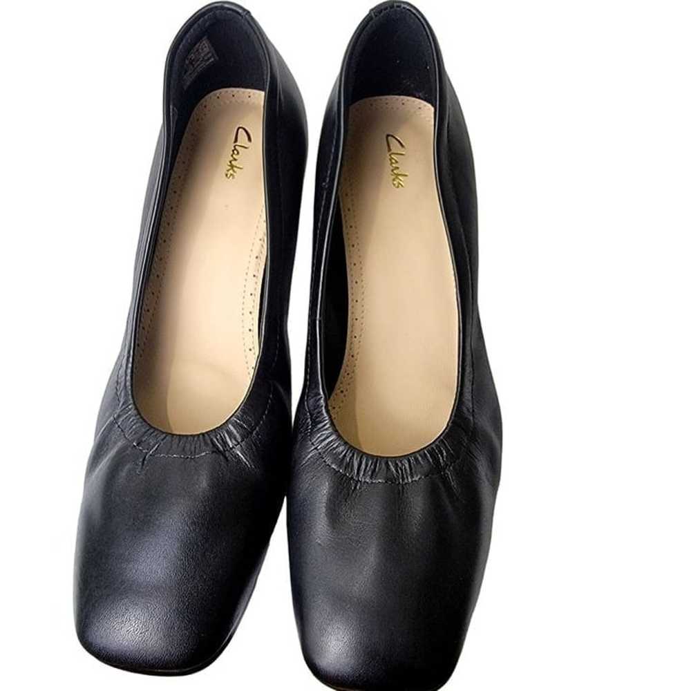 Clarks Leather Ballet Style Block Heels Women 8.5… - image 2