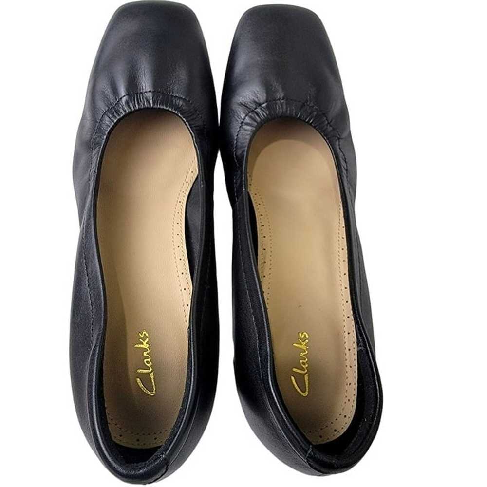 Clarks Leather Ballet Style Block Heels Women 8.5… - image 9