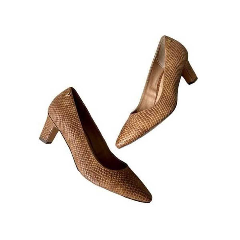 VIONIC Women's  MADISON Leather Pumps BROWN SNAKE… - image 1