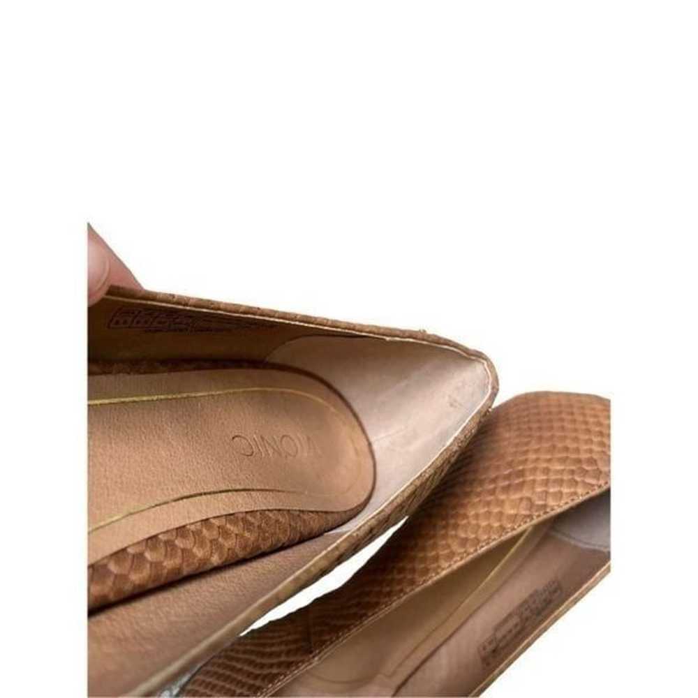 VIONIC Women's  MADISON Leather Pumps BROWN SNAKE… - image 9