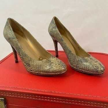 Stuart Weitzman Snakeskin Pumps