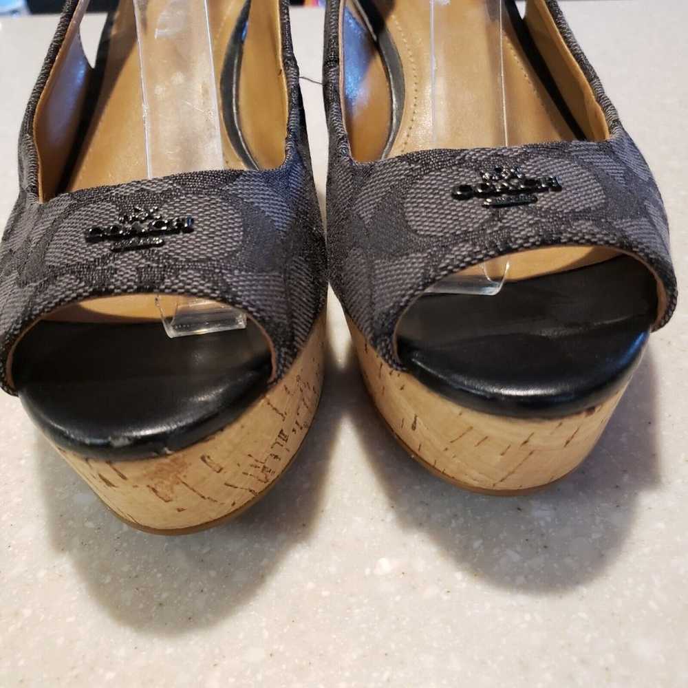 Coach Ferry Cork Wedge Platform Sandals Womens 7.… - image 11