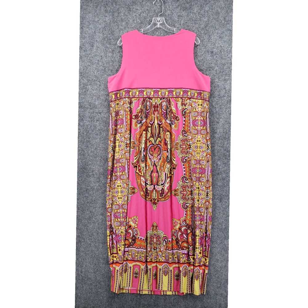 Vintage Groovy Bohemian Chic V Neck A Line Maxi P… - image 2