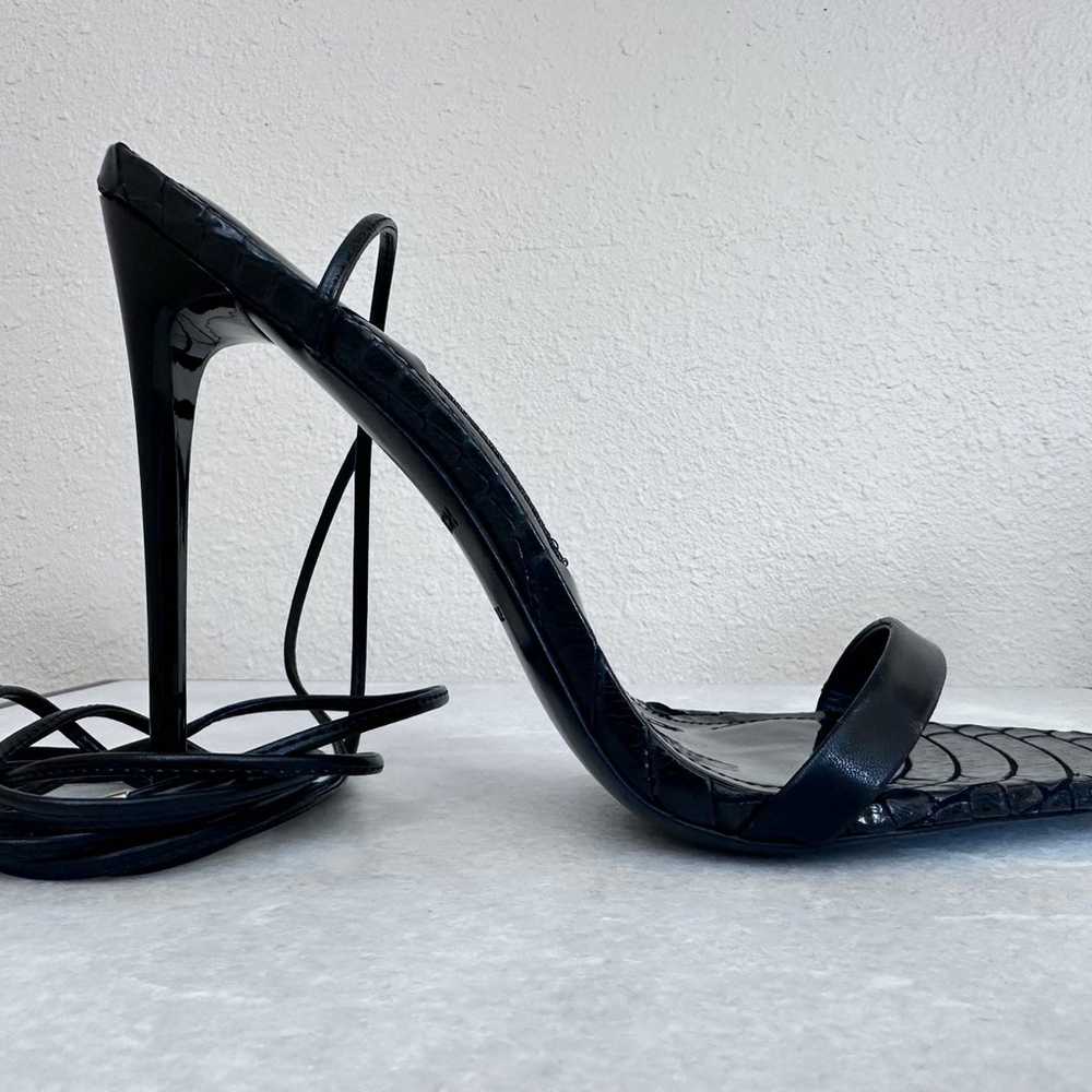 Jessica Rich Black Lace Up Stiletto Heels Size 9.… - image 2