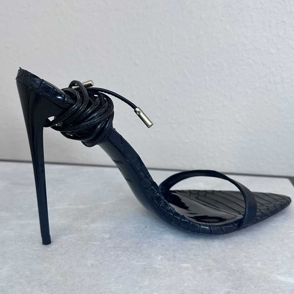 Jessica Rich Black Lace Up Stiletto Heels Size 9.… - image 9