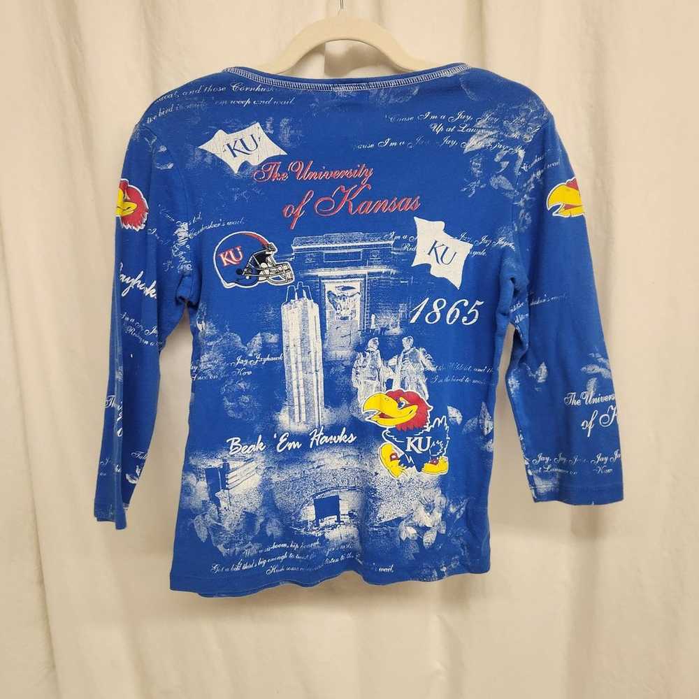 Vintage University of Kansas Jayhawks Top - image 2