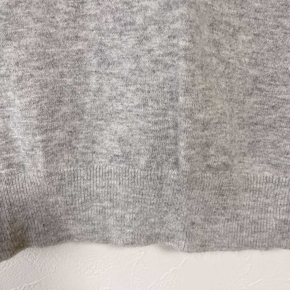 EFDE short-sleeved knit V-neck gray size M with b… - image 7