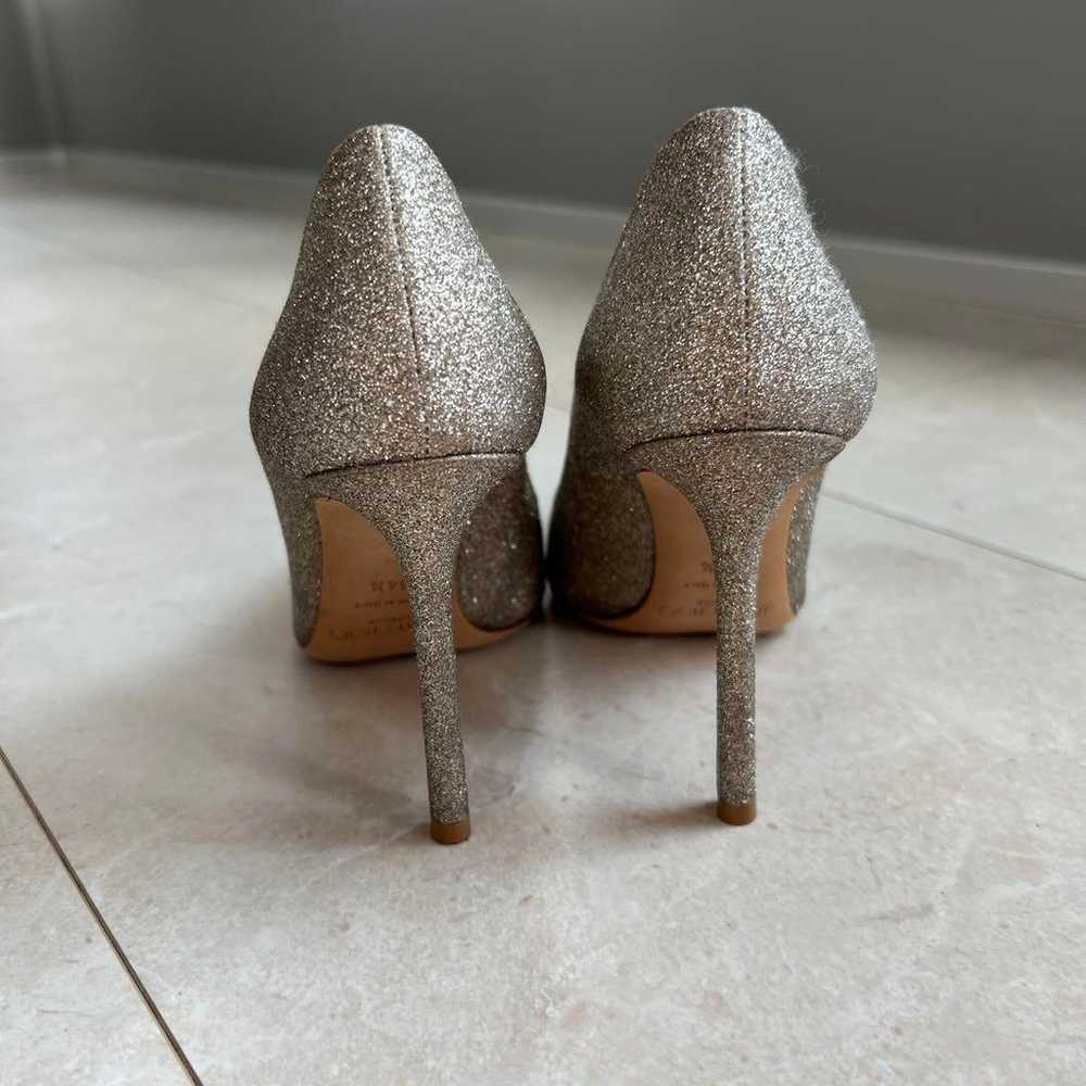 【Worn for 1 day】JIMMY CHOO Elegant Gold Glitter P… - image 12