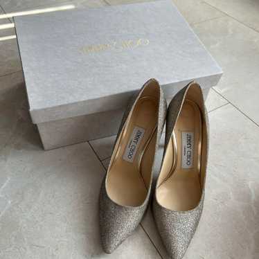 【Worn for 1 day】JIMMY CHOO Elegant Gold Glitter P… - image 1