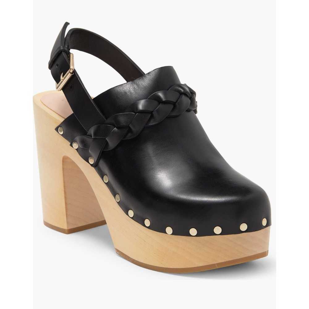 Loeffler Randall black Paxton Leather Platform Mu… - image 12