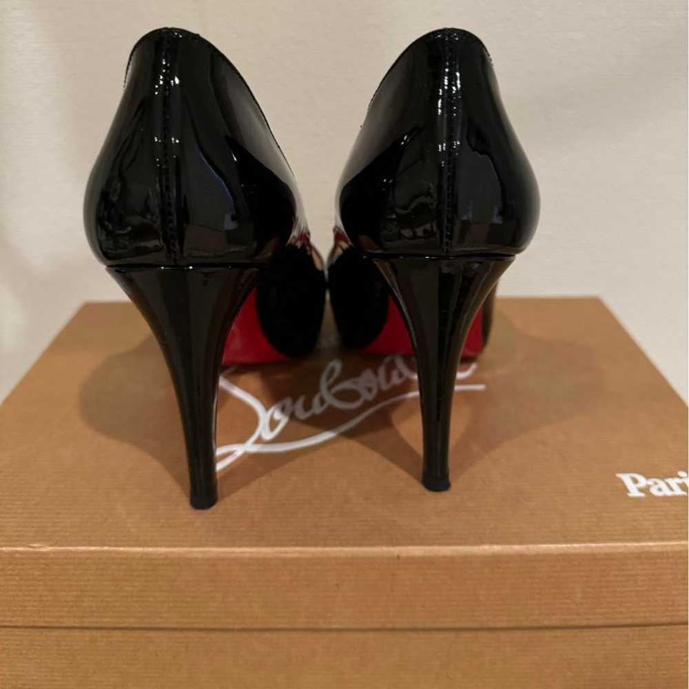 Christian Louboutin black and red open-toe pumps,… - image 4