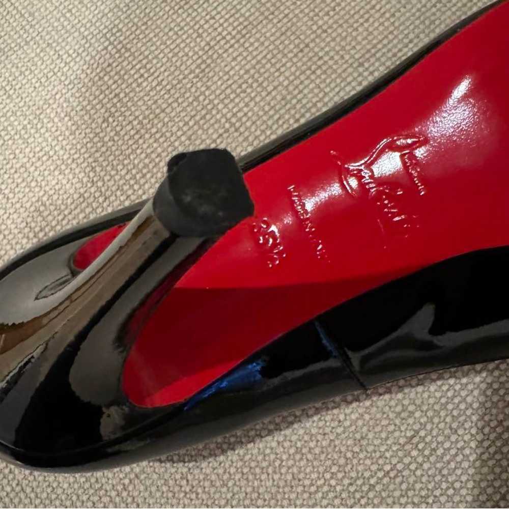 Christian Louboutin black and red open-toe pumps,… - image 6