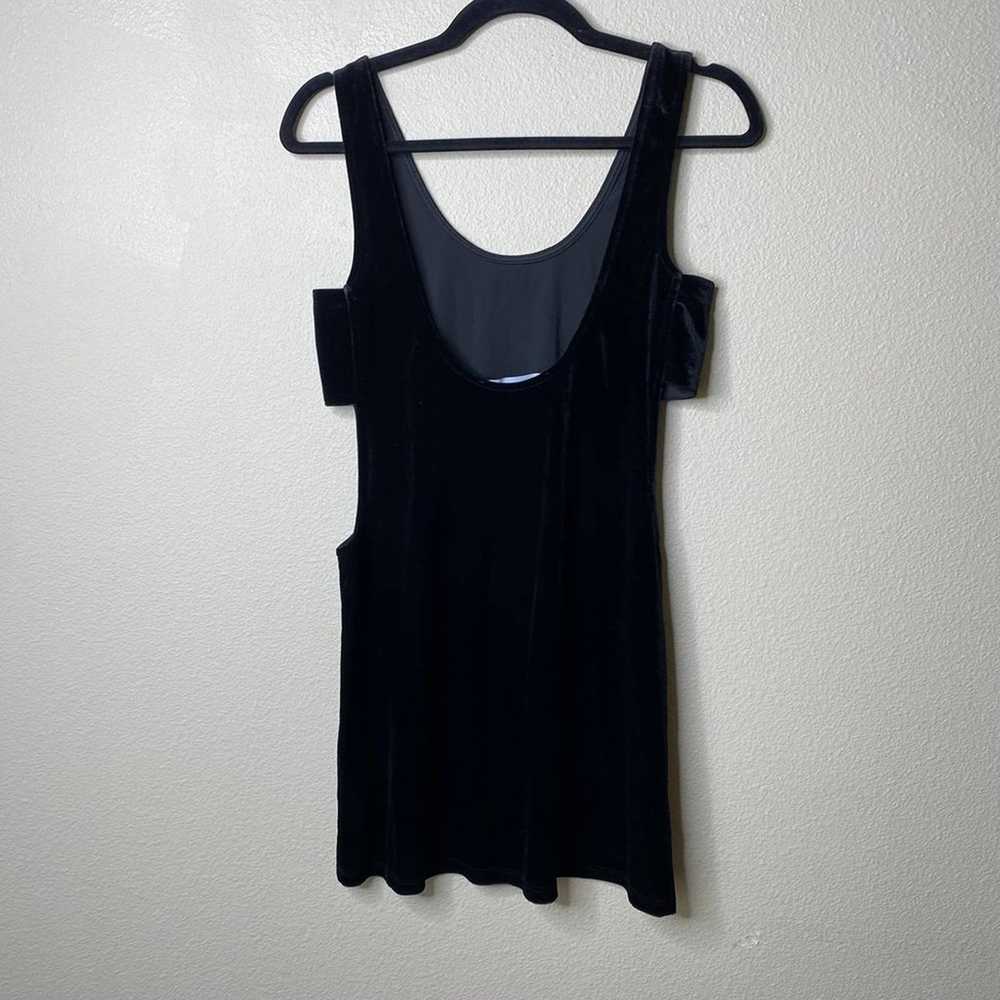 Nasty Gal Black Velvet Cut Out Sides Bodycon Cock… - image 3