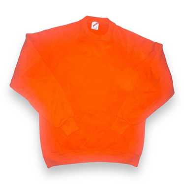 Jerzees Vintage Jerzees 1990s Orange Crew Neck Sw… - image 1