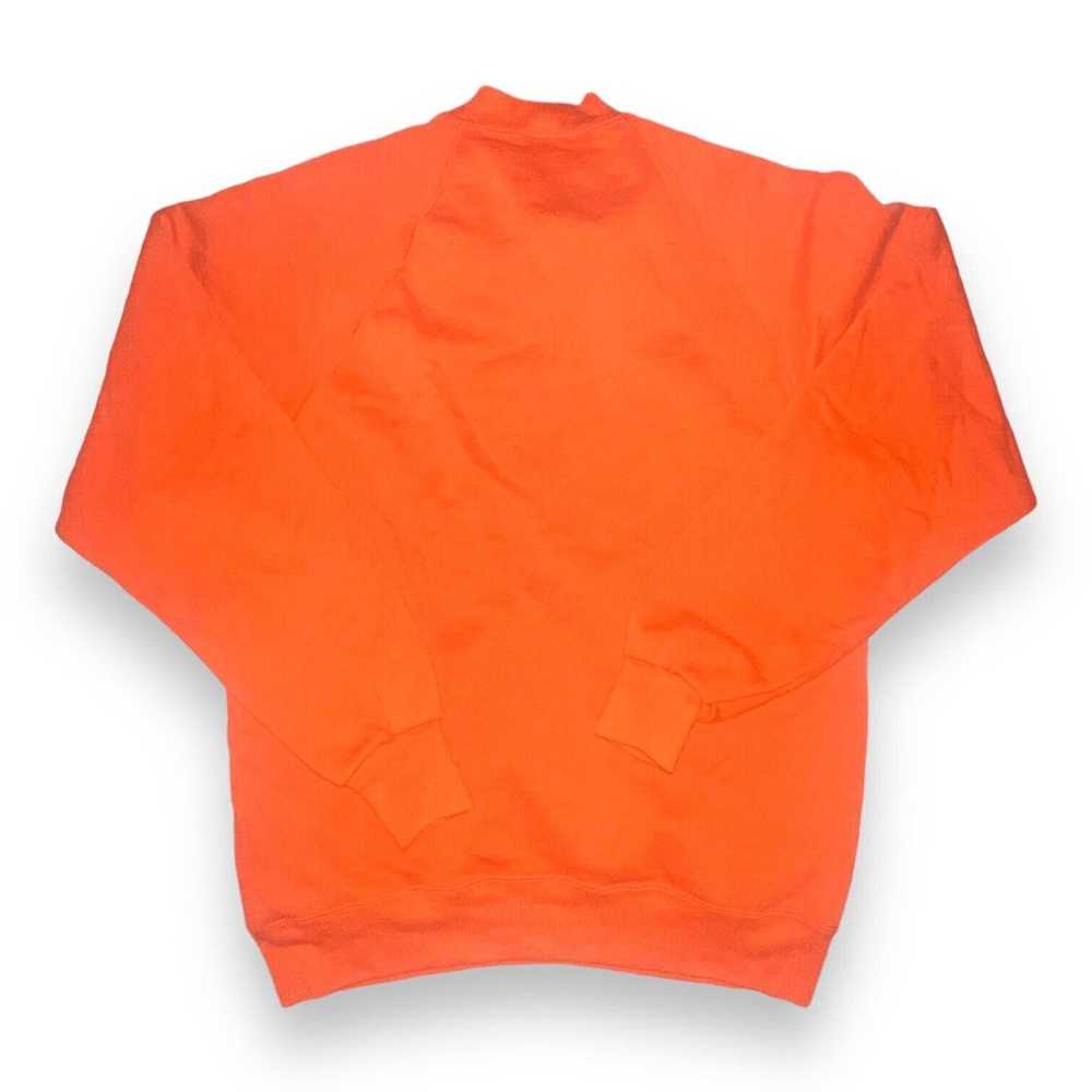 Jerzees Vintage Jerzees 1990s Orange Crew Neck Sw… - image 2