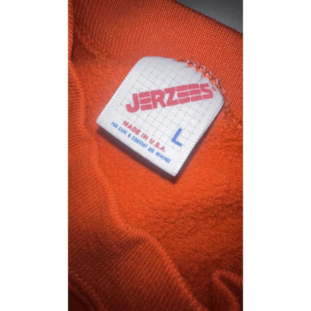 Jerzees Vintage Jerzees 1990s Orange Crew Neck Sw… - image 3