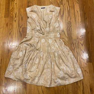 Tommy Hilfiger Sleeveless Mini Dress Tan Floral 8