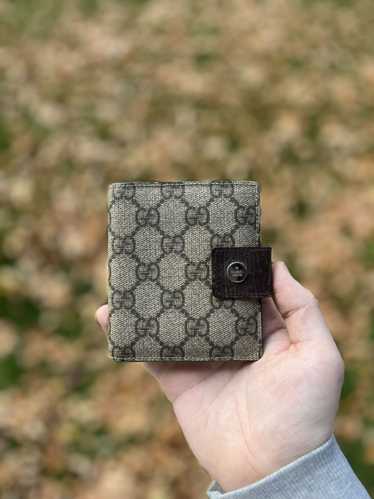 Gucci GUCCI GG Logo PVC Leather Bifold Wallet