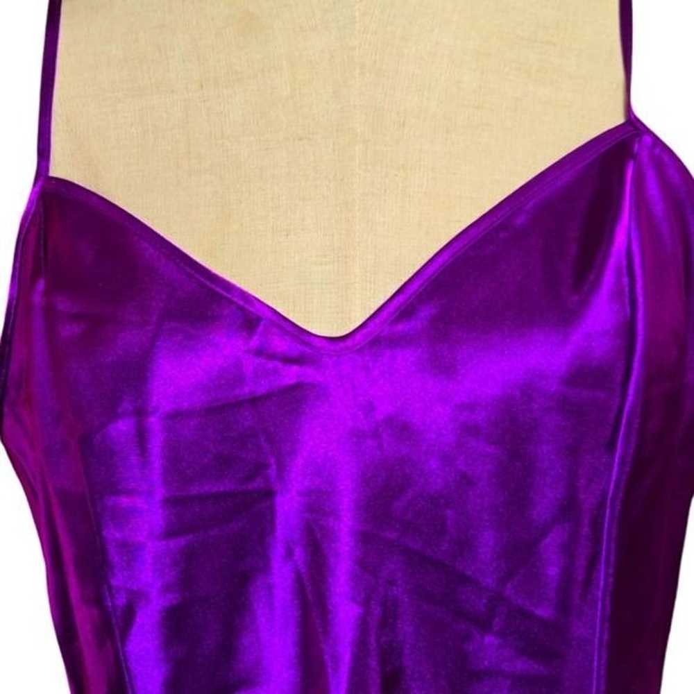 Victoria's Secret Vintage Purple Satin Mini Slip … - image 2