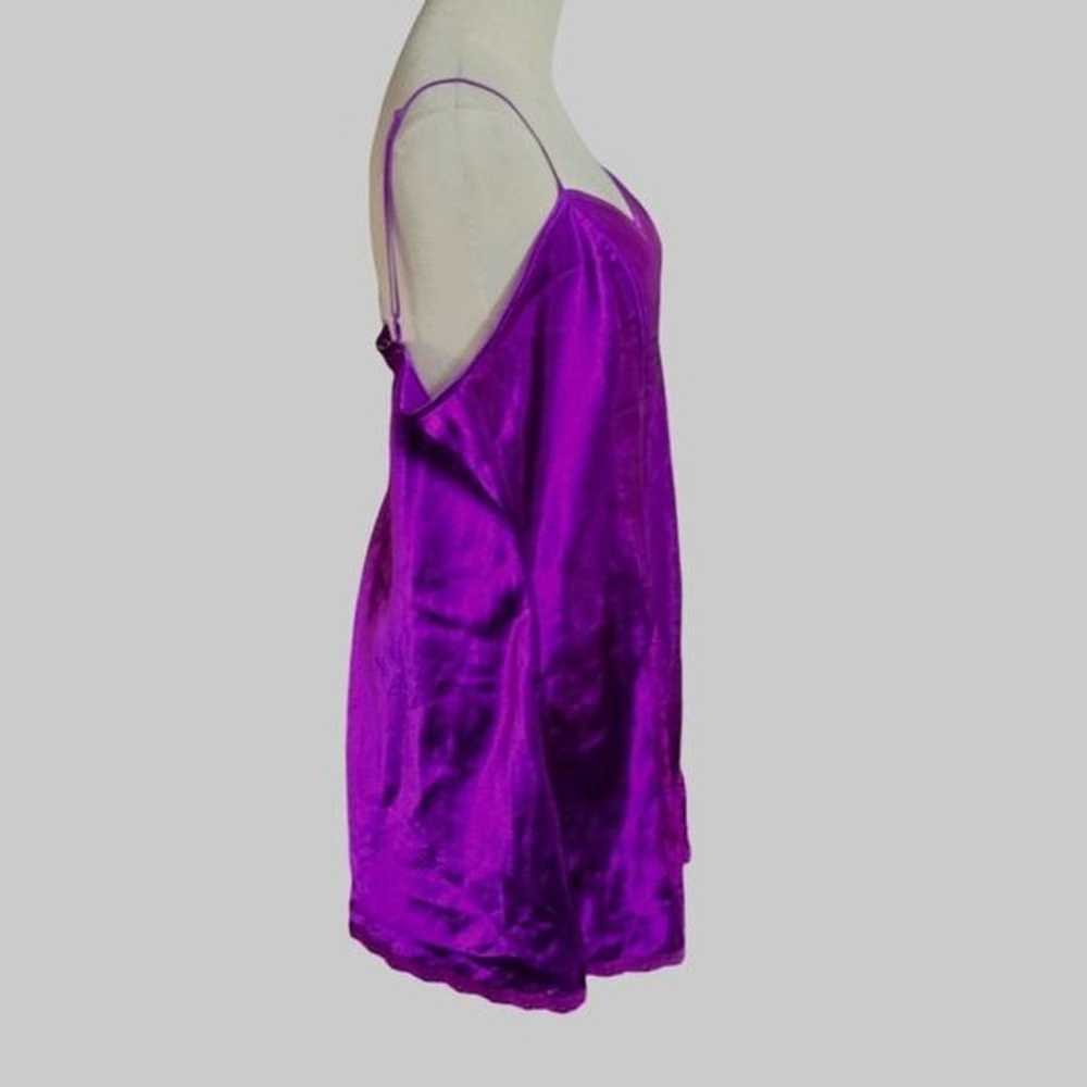 Victoria's Secret Vintage Purple Satin Mini Slip … - image 3