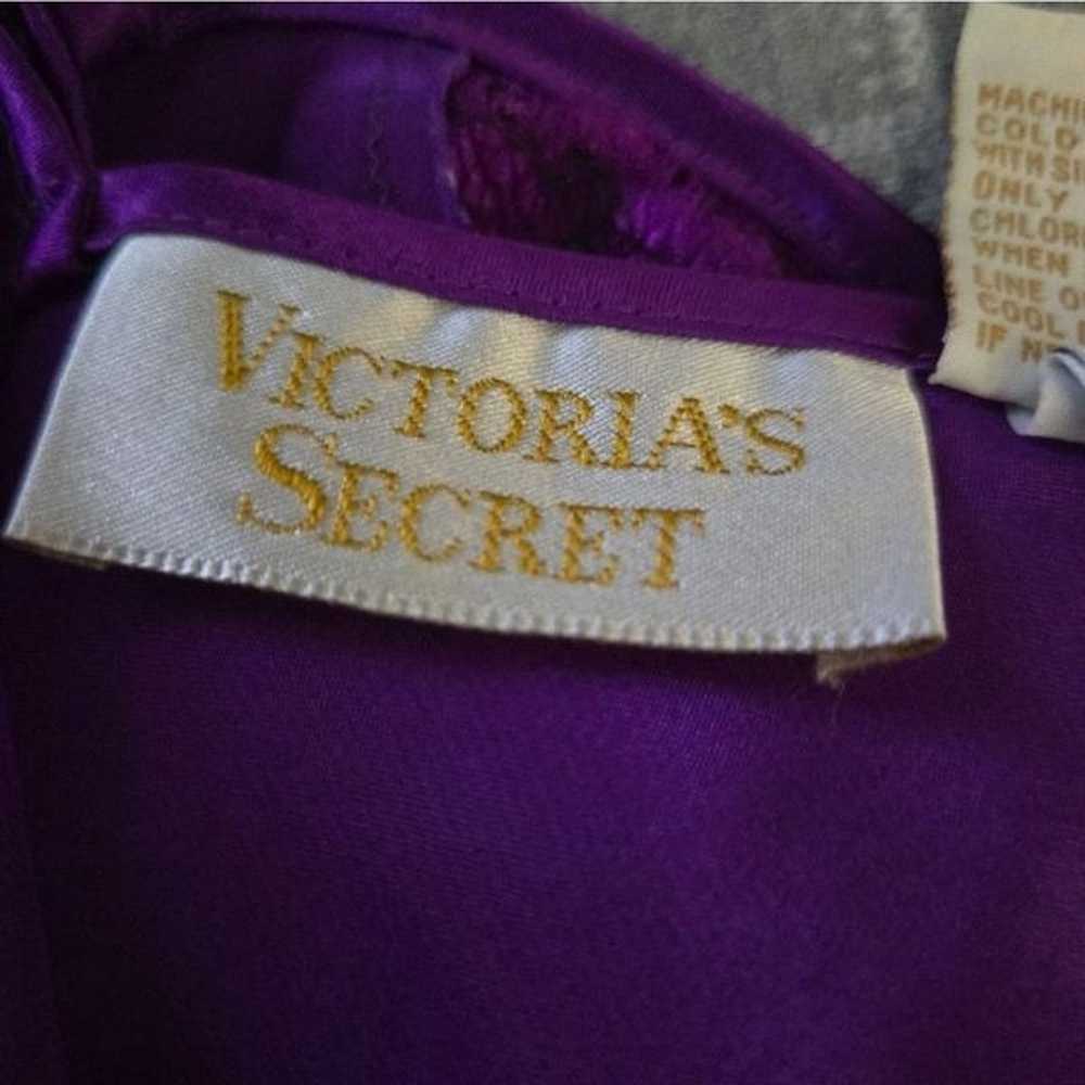 Victoria's Secret Vintage Purple Satin Mini Slip … - image 6