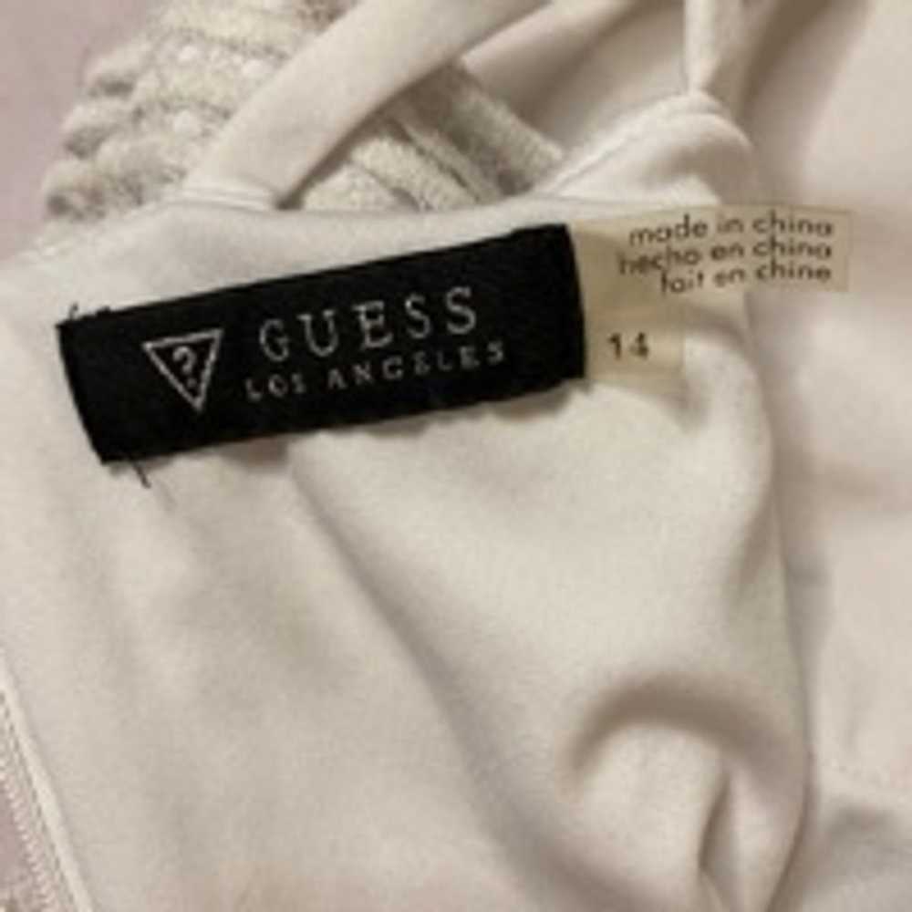 Guess White Women's Lace Halter Dress Size 14 - image 7