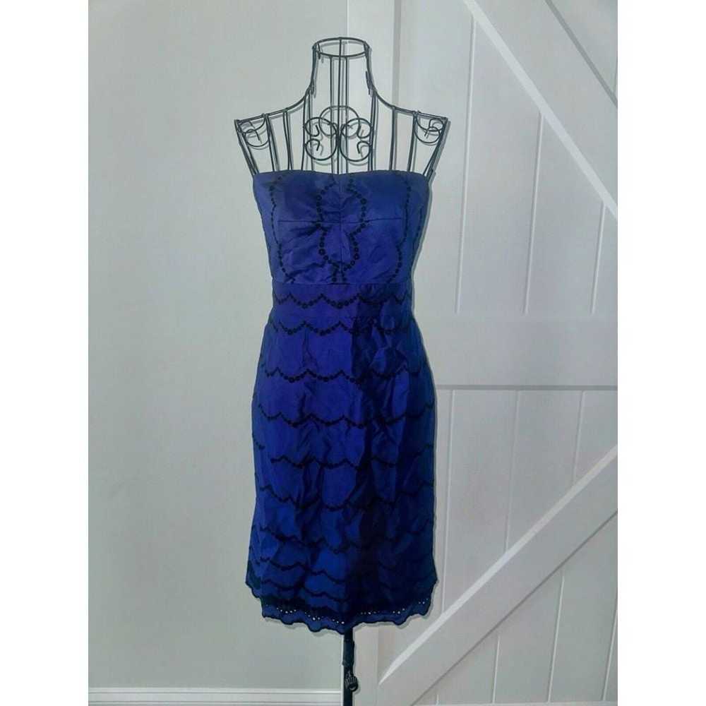 J Crew Size 12 Kelsey Strapless Dress In Leavers … - image 1