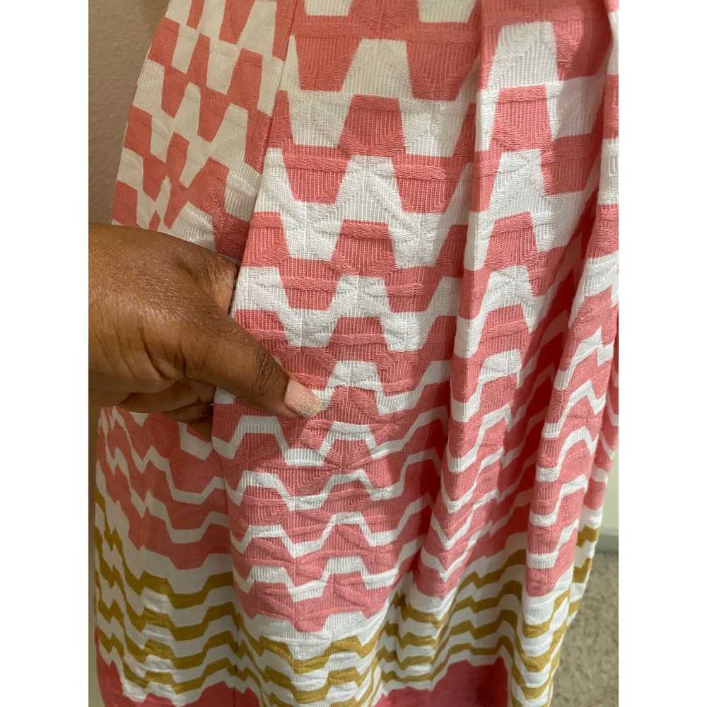 Taylor Color block Chevron dress Sz 14 - image 3