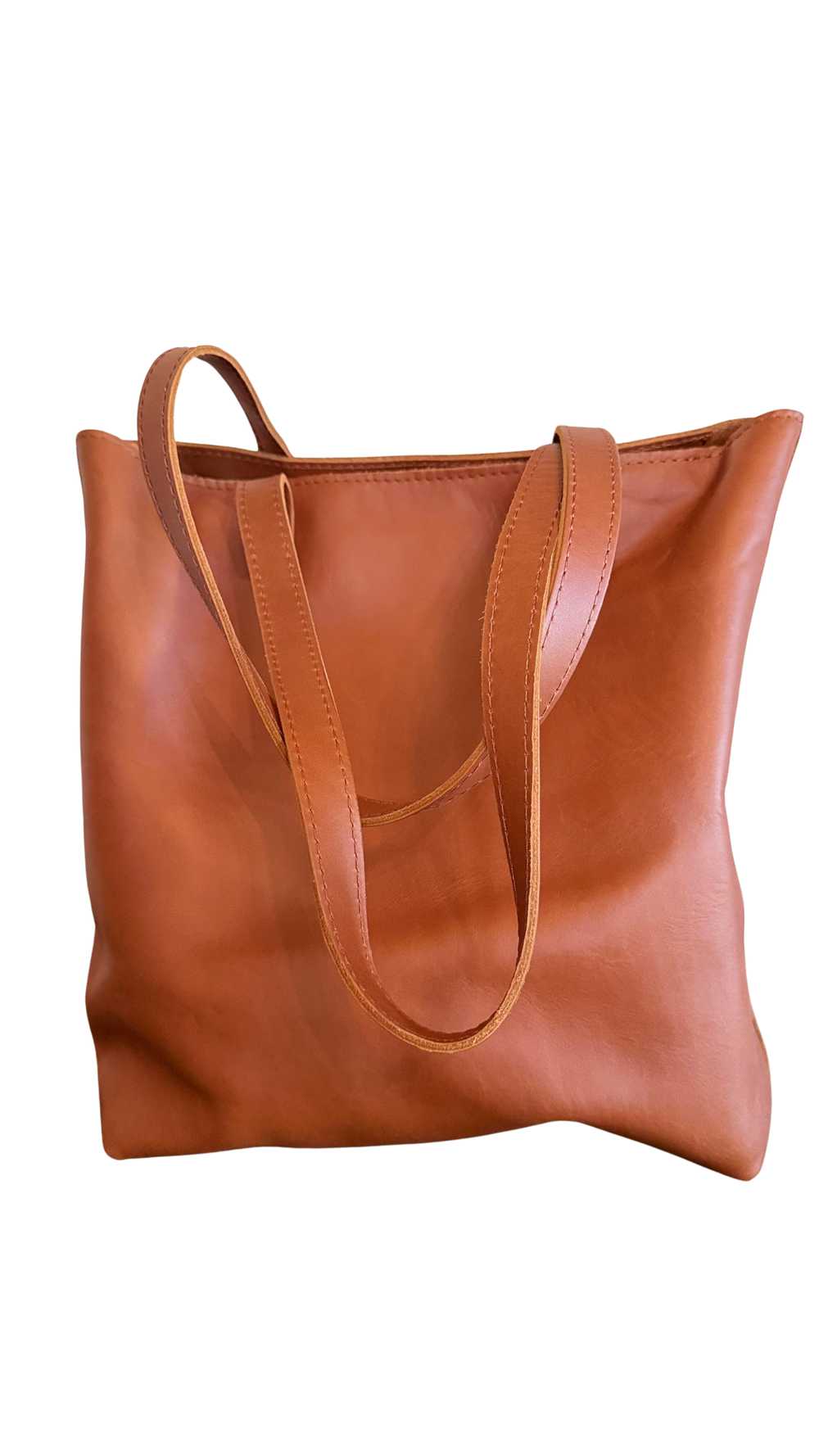 Portland Leather Crossbody Tote - image 2