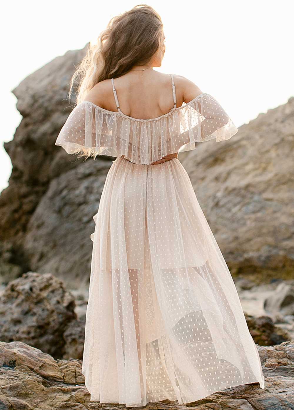 Joyfolie Lauryn Dress in Sand - image 3