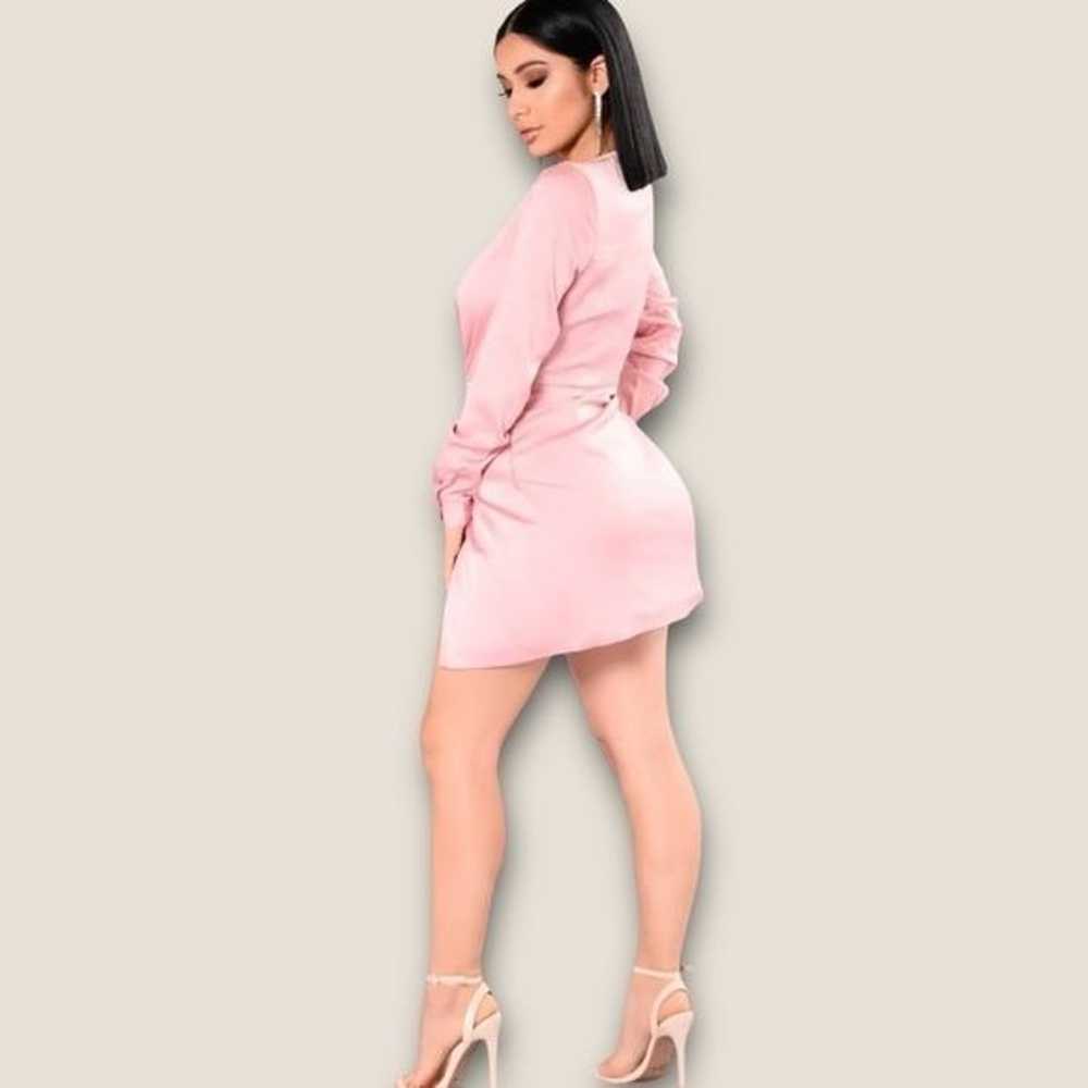 Fashion Nova Sugar Free Dress Blush Pink S NWOT - image 2