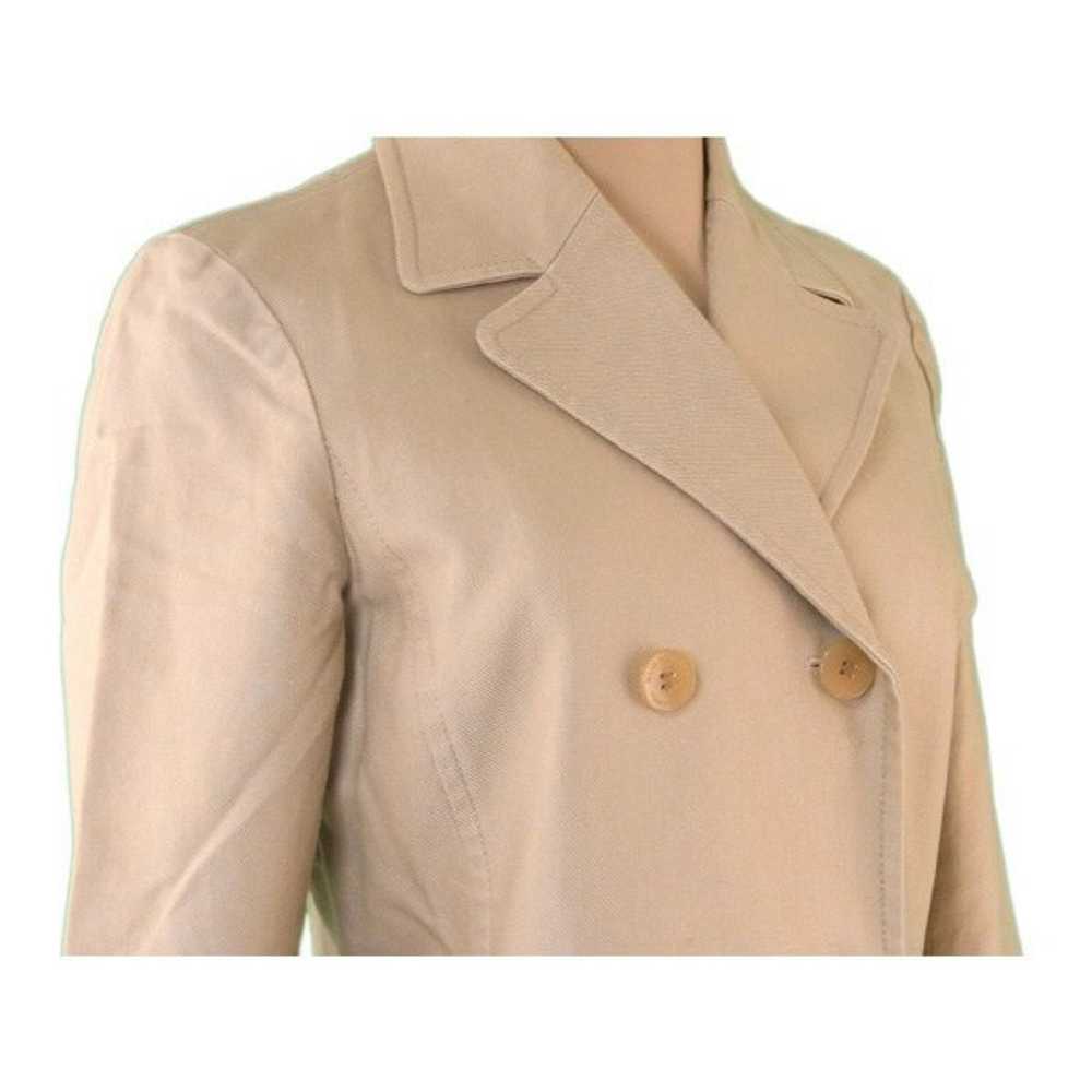 Burberry Blue Label Coat Size 38 Beige Cotton 100… - image 3