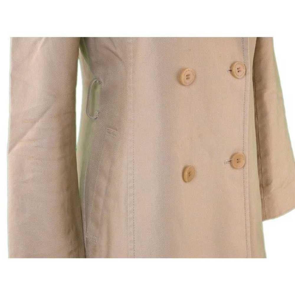 Burberry Blue Label Coat Size 38 Beige Cotton 100… - image 4