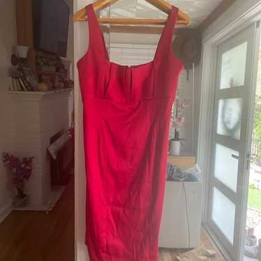 Calvin Klein dress satin red  gorgeous