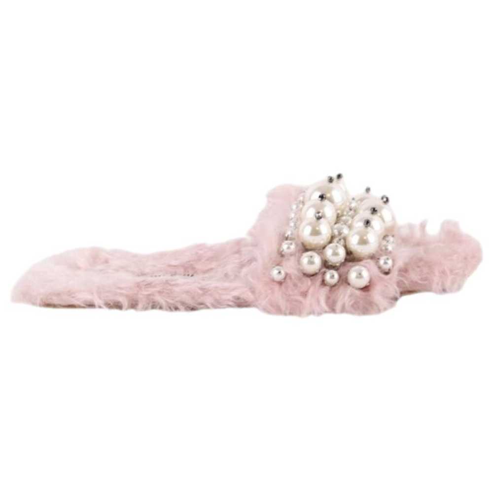 Miu Miu Faux fur sandals - image 1