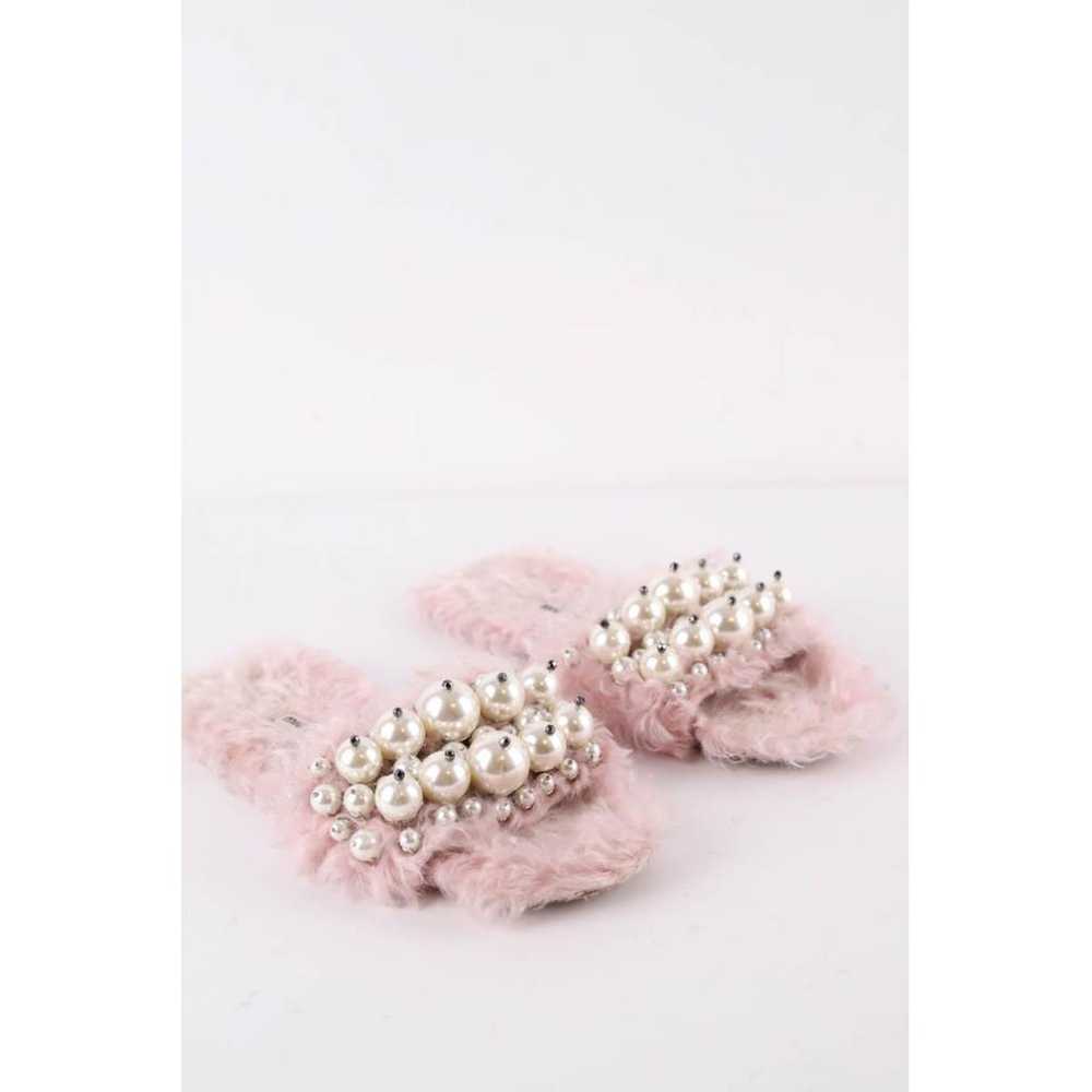 Miu Miu Faux fur sandals - image 3