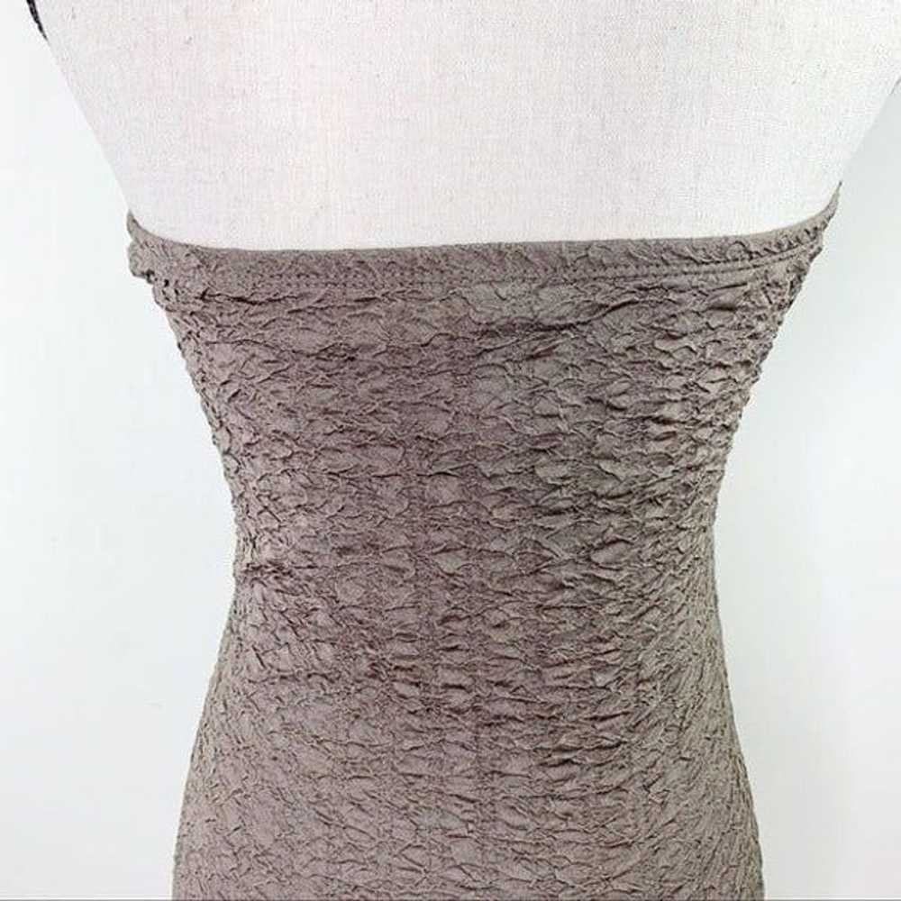 GRACIE Taupe Strapless Bodycon Mini Dress Sequins - image 7