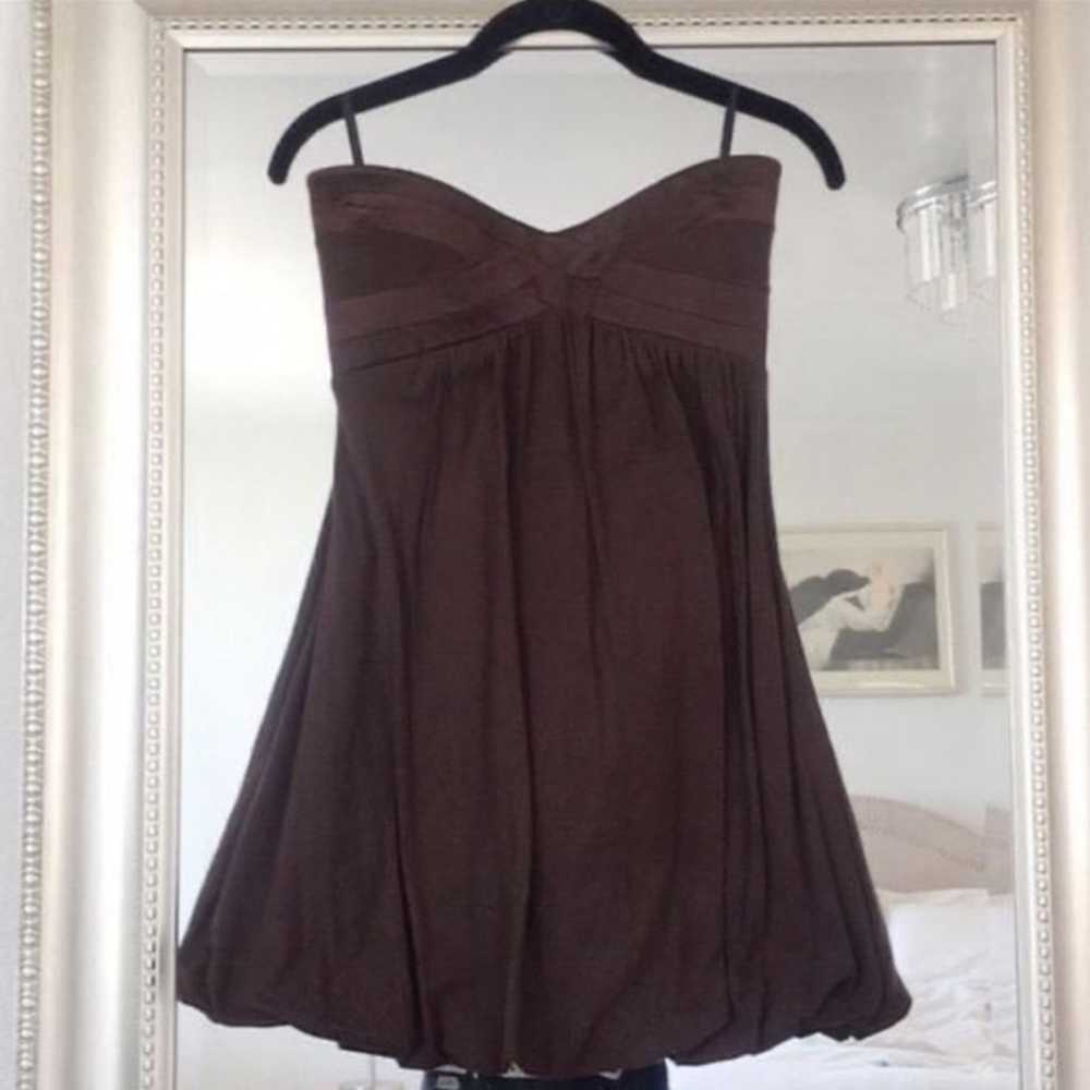 Bebe Vintage Y2K Brown Bubble Dress - image 2