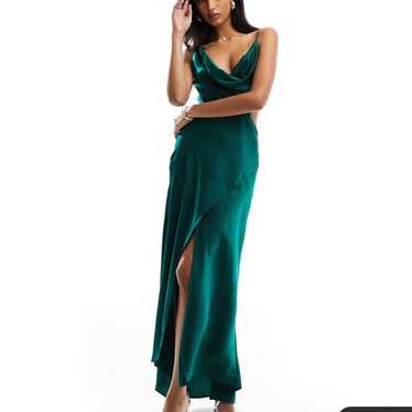 ASOS design green maxi dress - size 12 - image 1