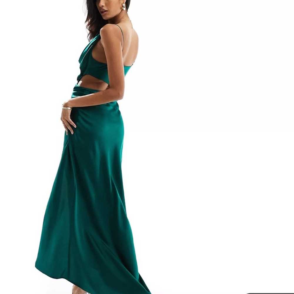 ASOS design green maxi dress - size 12 - image 2