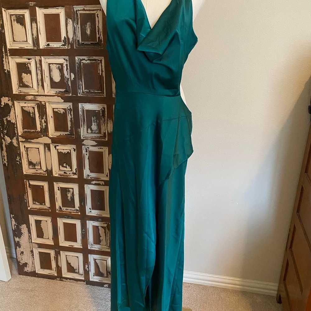 ASOS design green maxi dress - size 12 - image 4