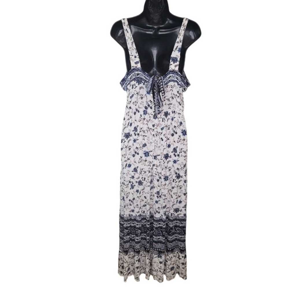 Knox Rose Floral Boho Crinkle a-line maxi dress s… - image 3