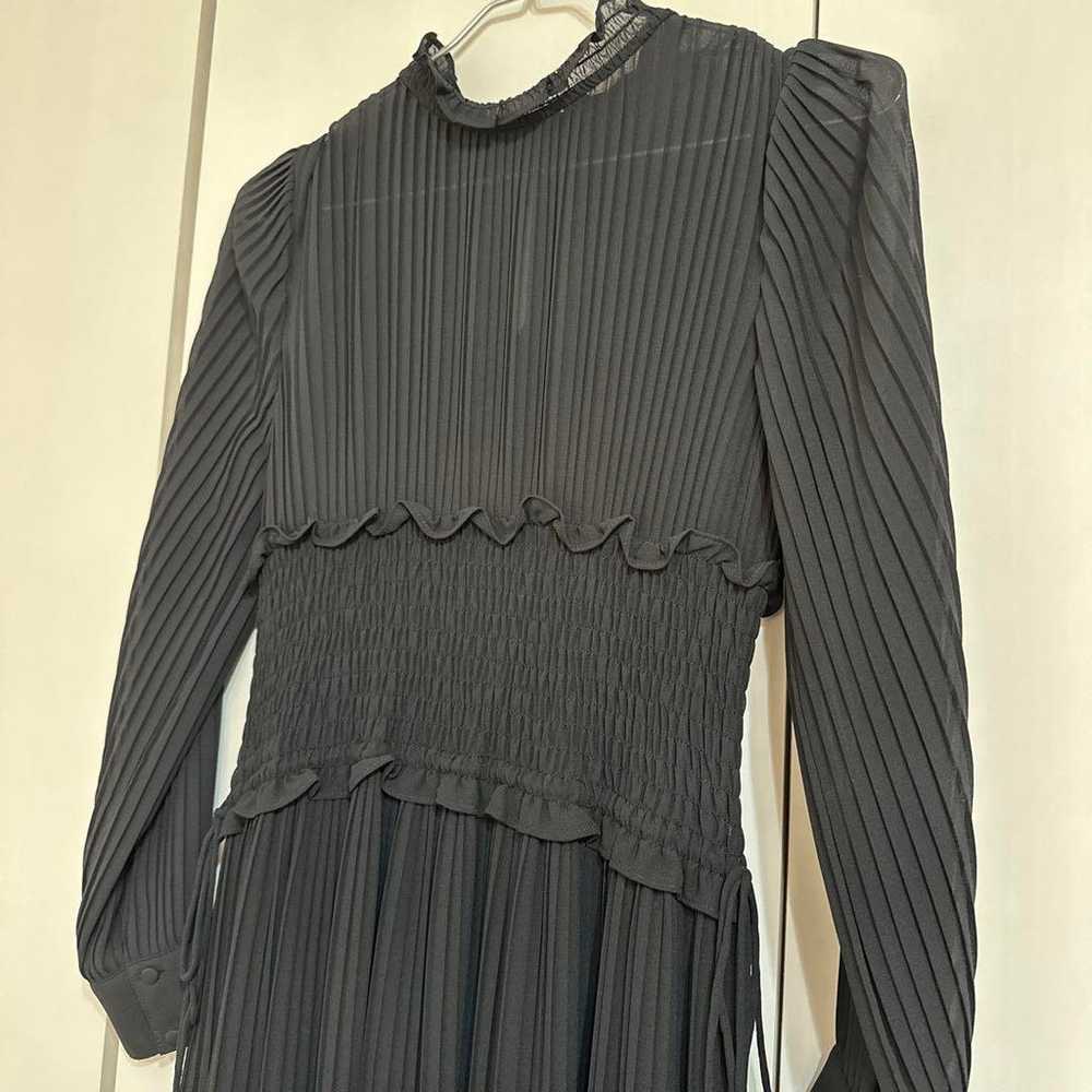 FRAY I.D West Rib Pleated Dress Black - image 2