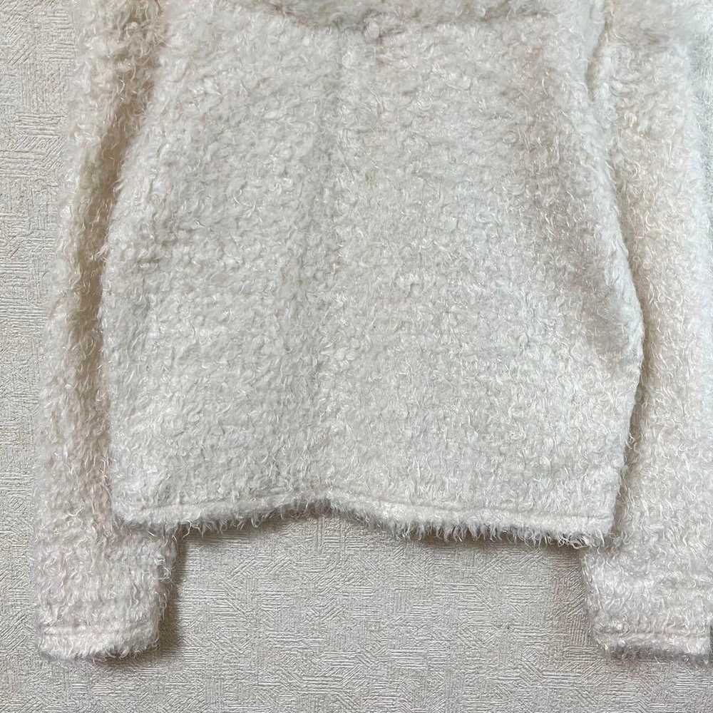 Excellent condition Shimamura shaggy knit M white… - image 12