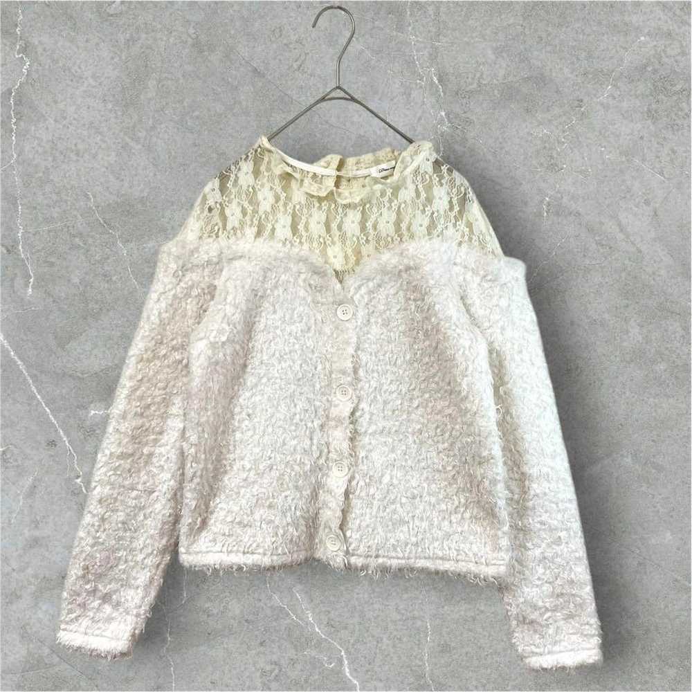 Excellent condition Shimamura shaggy knit M white… - image 1