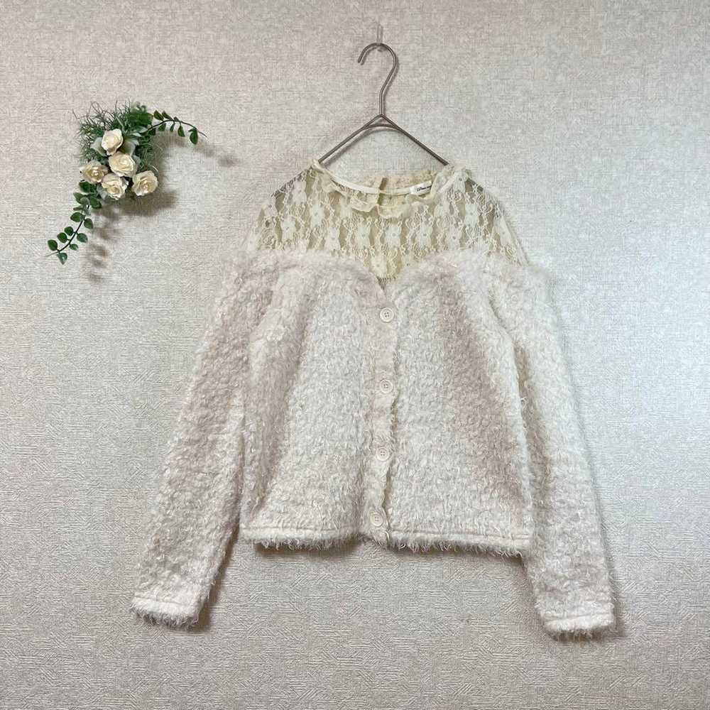 Excellent condition Shimamura shaggy knit M white… - image 2