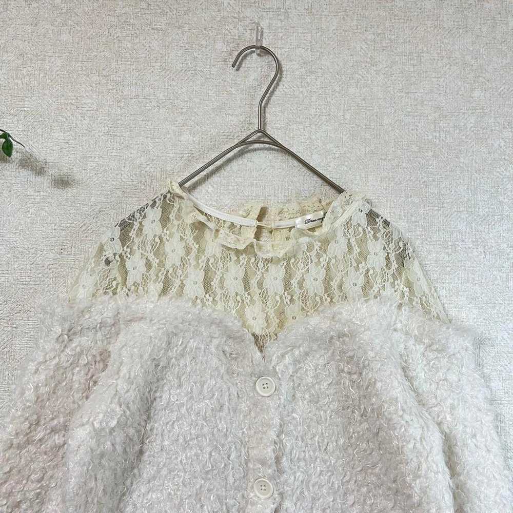 Excellent condition Shimamura shaggy knit M white… - image 3