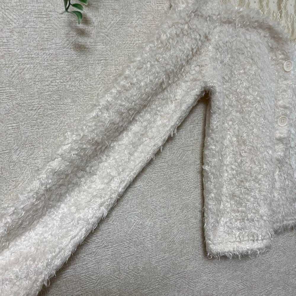 Excellent condition Shimamura shaggy knit M white… - image 6