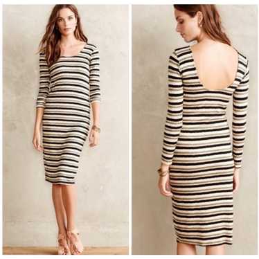 Dolan Anthropologie Striped Midi Bodycon Dress