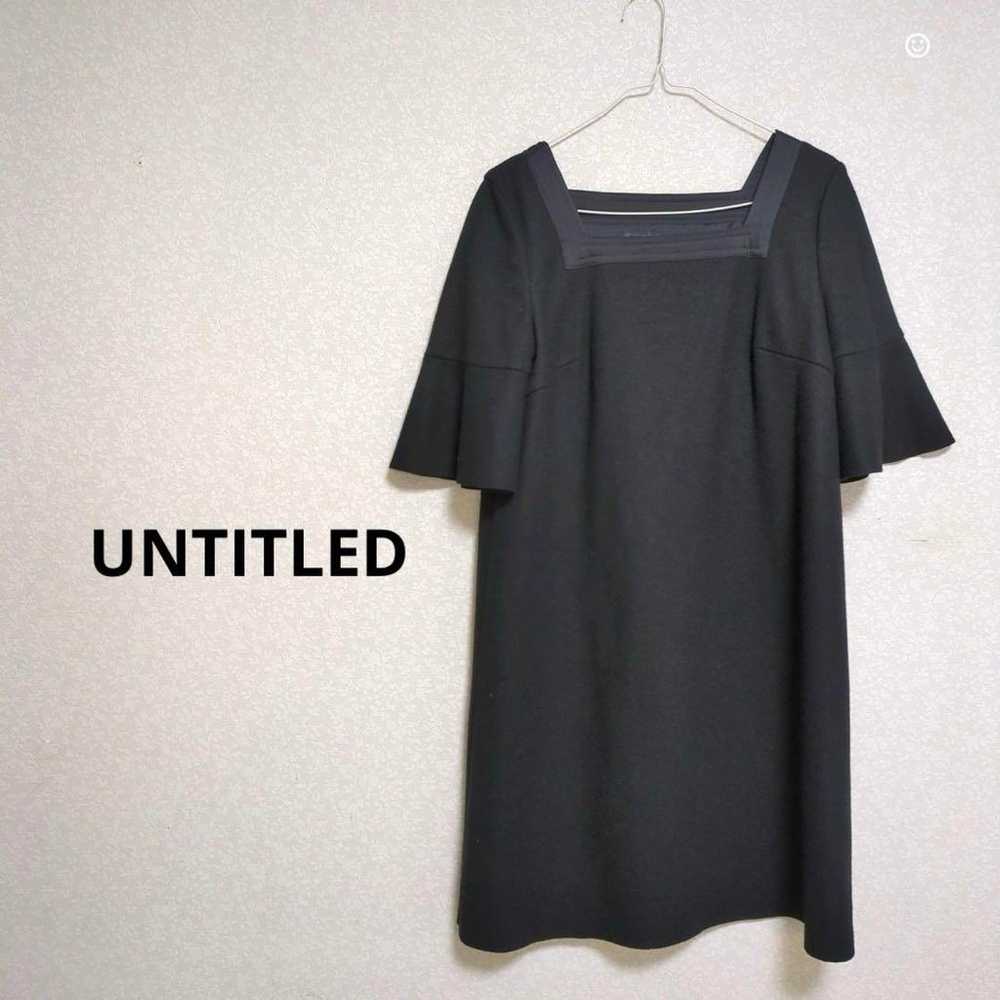 UNTITLED Bell Sleeve Dress Square Neck Simple Chic - image 1